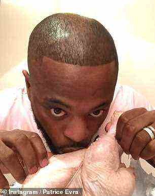 Evra decided to kiss the chicken in disgusting scenes