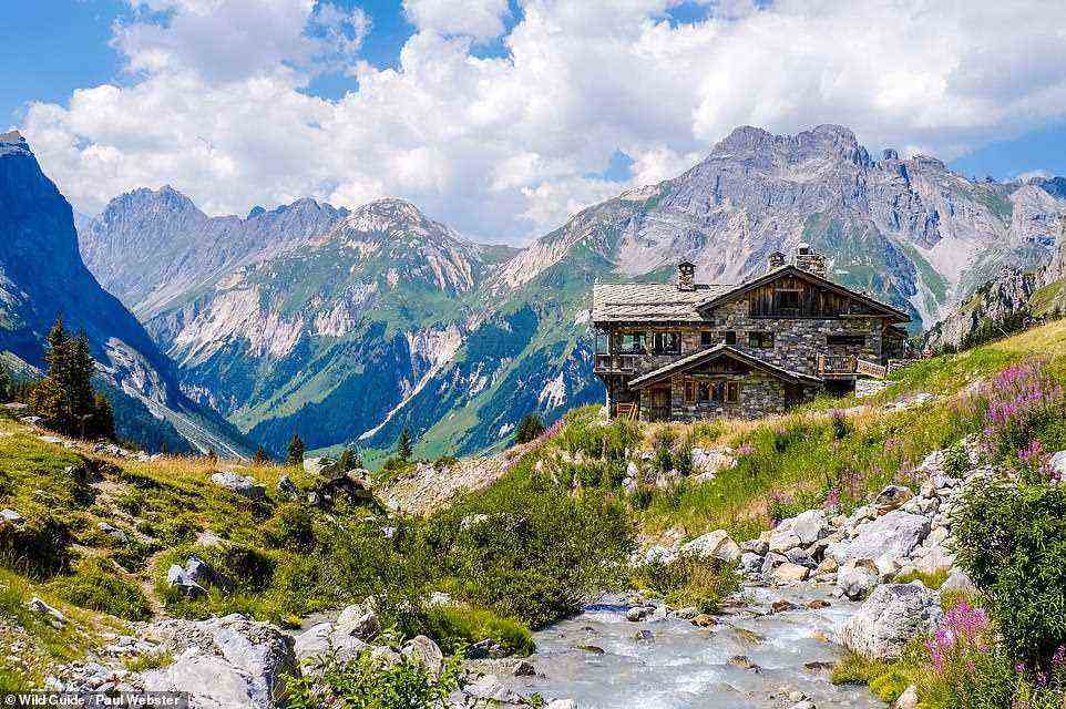REFUGE LES BARMETTES, VANOISE: 'This traditionally styled wood and stone refuge offers rustic charm, hearty meals and basic dorm beds,' the authors say. 'It's the perfect mini-adventure destination for families wanting to escape the bustle of the valley.' Coordinates: 45.3897, 6.7528