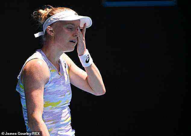 Harriet Dart wurde in der ersten Runde der Australian Open von Iga Swiatek, Nummer 7, geschlagen