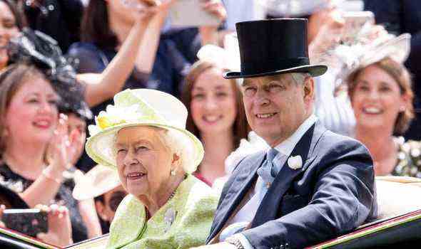 Prinz Andrew und die Königin