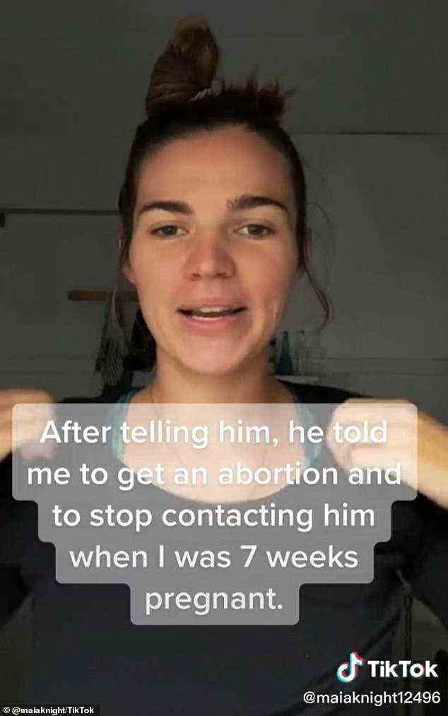 Der TikToker sagte, ihr Freund habe ihr gesagt, sie solle eine Abtreibung machen und aufhören, ihn zu kontaktieren, als sie in der siebten Schwangerschaftswoche war