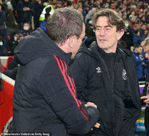 Frank war offensichtlich unbeeindruckt von dem, was er von Ralf Rangnicks Aufstellung bei United sah