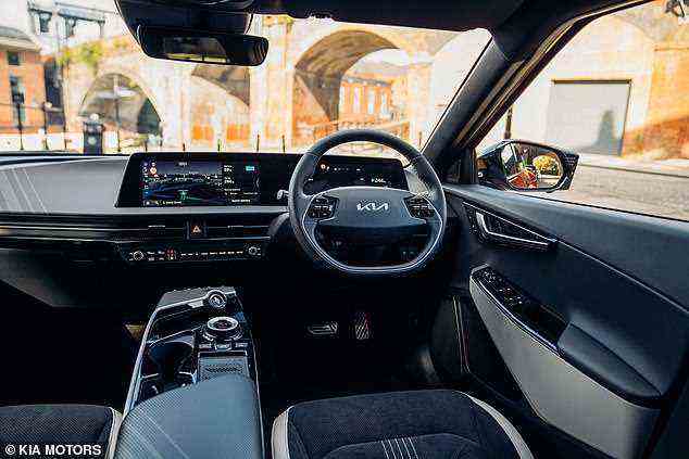 Eine moderne und wunderschön gestaltete Kabine verhalf dem Kia EV6 dazu, die Auszeichnung 2022 vor allen Benzin-, Diesel- und Hybridkonkurrenten zu sichern