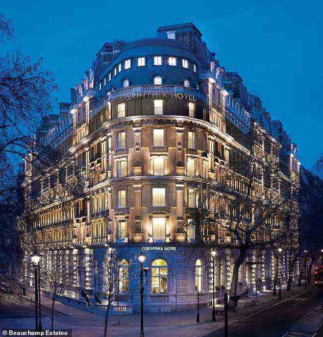 One buyer is said to have paid £39.5 million to purchase a four bedroom duplex in the Old War Office and a penthouse at the Corinthia Hotel Private Residences. Pictured, the residence's exterior