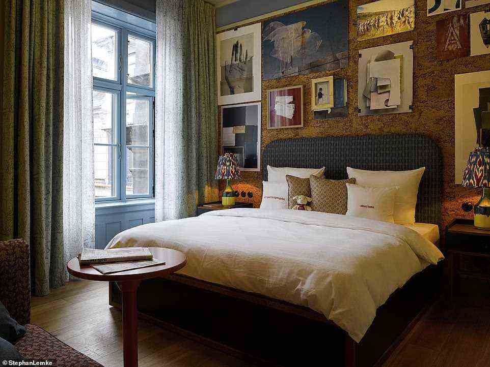 A room at the 'delightful' new 25Hours Indre By, which will open its doors in March in Copenhagen