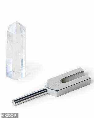 Special: A $75 tuning fork and clear quartz crystal set is one unique gift option