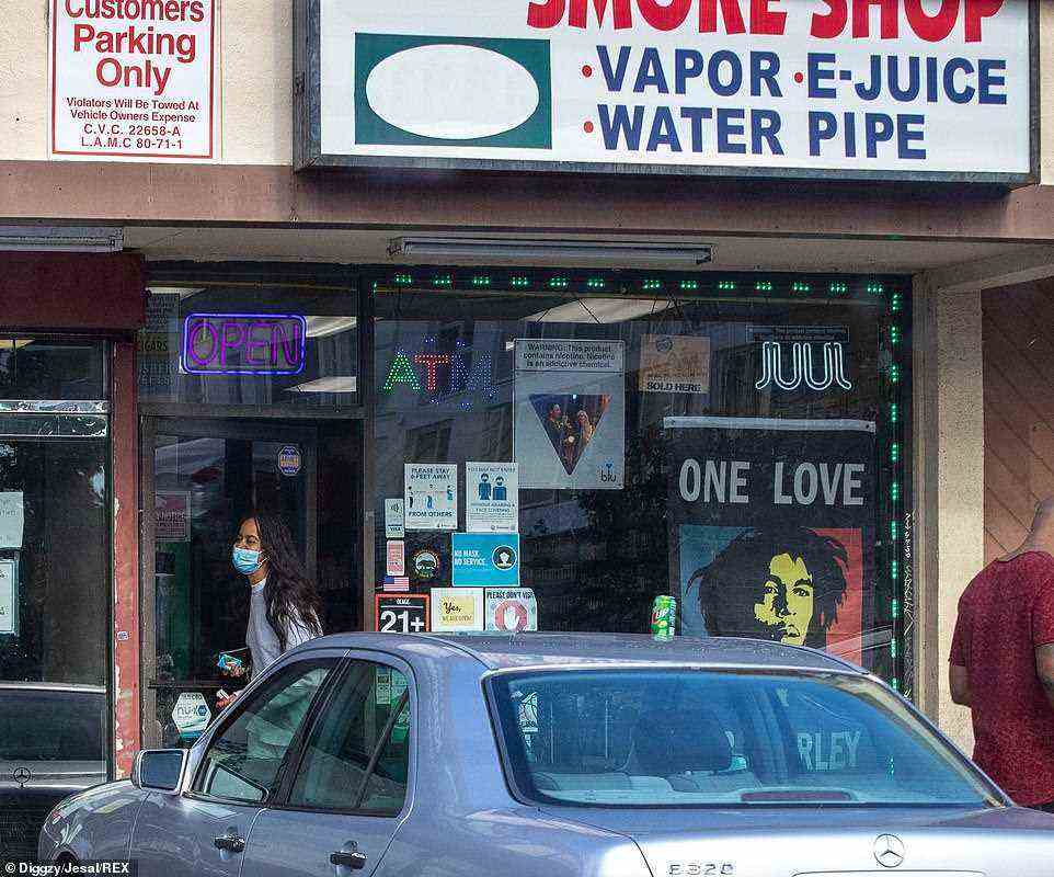 The smoke shop that she visited requires patrons to be 21 and over to enter