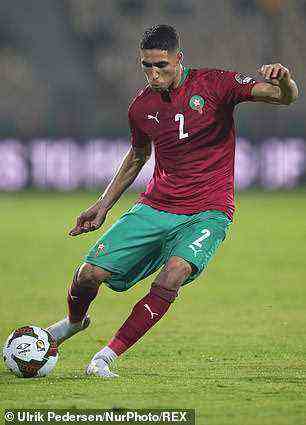 Hakimi ist einer der wichtigsten Spieler Marokkos auf der Jagd nach dem Ruhm des Afrikanischen Nationen-Pokals
