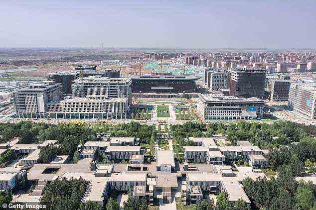 The Xiong'an New Area is a new economic zone 60 miles southwest of Beijing - in the Baoding area of Hebei. It serves as a development hub for the Beijing-Tianjin-Hebei economic triangle