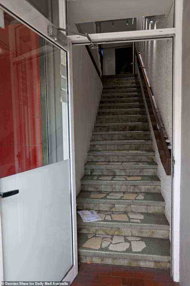 Five decades ago this stairway at 455 New South Head Road in Double Bay took patrons up to an illegal casino called the Double Bay Bridge Club that turned over today's equivalent of almost $1billion a year