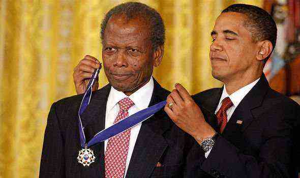 Barack Obama: Poitier erhält 2009 seine Presidential Medal of Freedom