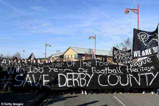 Derby steht nach dem Eintritt in die Verwaltung im September kurz vor dem Aussterben