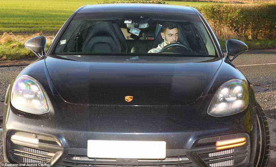 He was joined by midfielder Bruno Fernandes in arriving at Carrington to get down to work