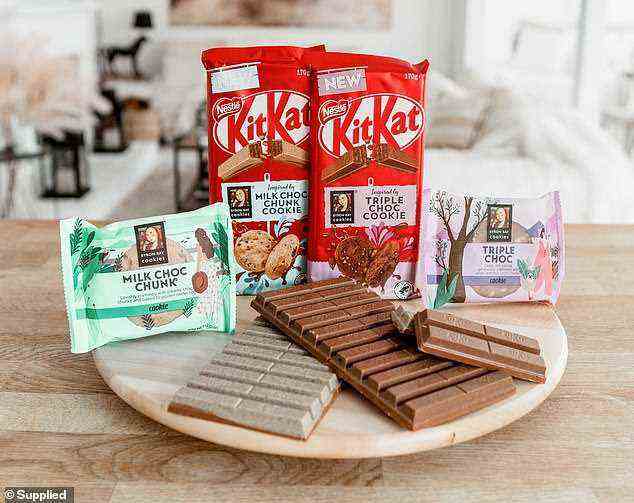 Die klassische Kombination aus Keksen und Schokolade wurde mit der Einführung der limitierten Auflage „KitKat Inspired by Byron Bay Cookies“ noch besser. Riegel sind ab bis zu 2,50 $ und Blöcke für 5 $ erhältlich. Sie sind in Supermärkten und Convenience-Stores in ganz Australien erhältlich