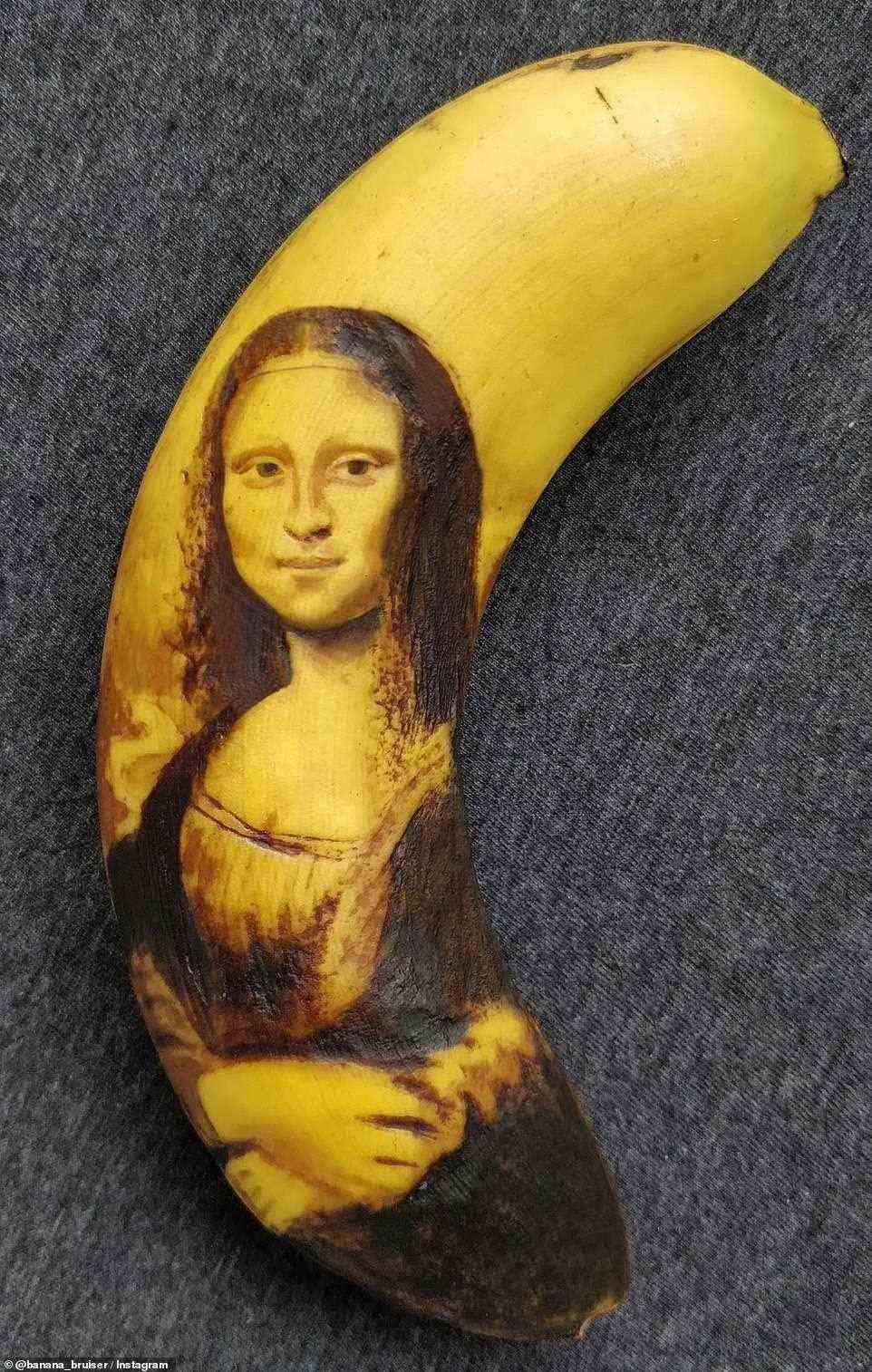 Meisterwerk: Das rätselhafte Lächeln auf Leonardo da Vincis Gemälde ist mehr als oberflächlich.  Gequetschte Bananen sind normalerweise nicht besonders ansprechend.  Aber dieser Haufen kunstvoll verunstalteter Schönheiten ist Tausenden von Bewunderern weltweit unter die Haut gegangen