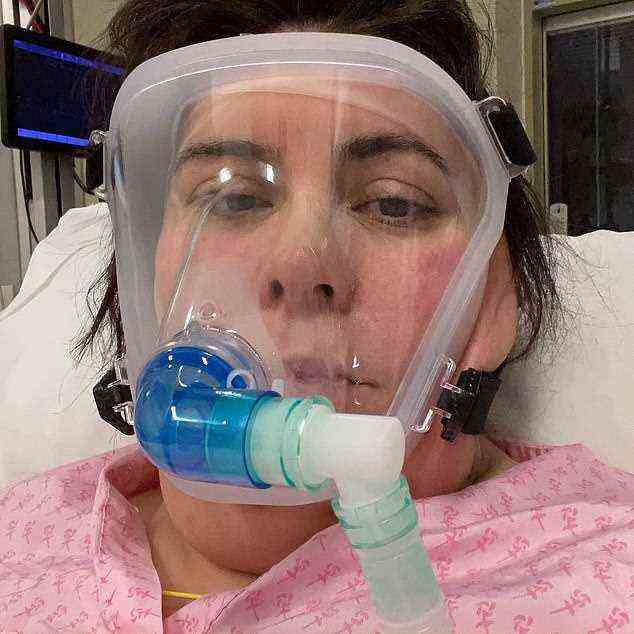 Die zweifache Mutter Monica Almeida (im Bild), 37, aus Gainsborough, Lincolnshire, war nur drei Tage davon entfernt, ihr Beatmungsgerät abzuschalten