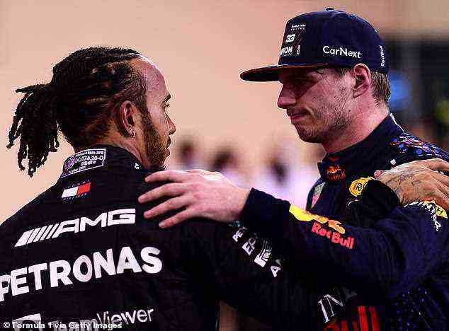 Lewis Hamilton (links) traf sein Match letztes Jahr in Max Verstappen (rechts), sagt David Coulthard