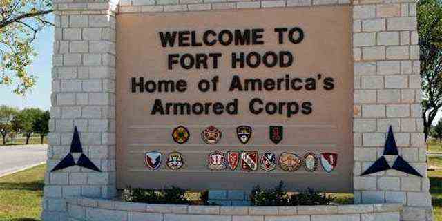 Das Haupttor des US-Armeepostens in Fort Hood, Texas, auf diesem undatierten Foto, aufgenommen am 5. November 2009. 