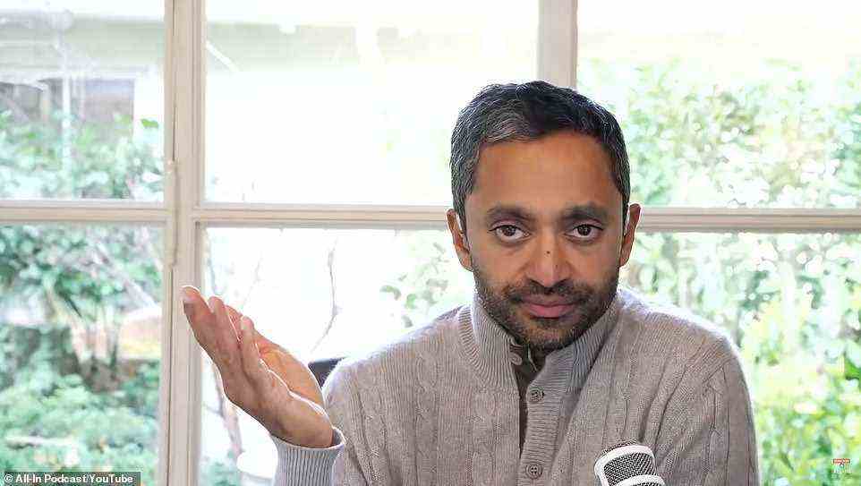 Silicon Valley billionaire Chamath Palihapitiya has said he doesn't care about China's human rights abuses of Uyghur Muslims in the country