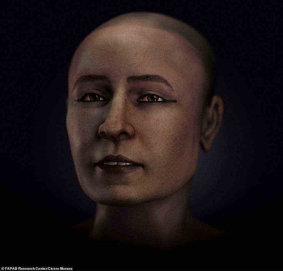 Wissenschaftler haben das Gesicht einer weiblichen Mumie rekonstruiert, die vor 6.200 Jahren gestorben ist und trotz hervorstehender Zähne eine schöne junge Dame enthüllt