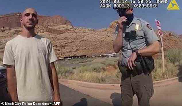 Laundrie and Petito were stopped by police in Moab, Utah on August 12 after several people reported he struck the influencer during a row
