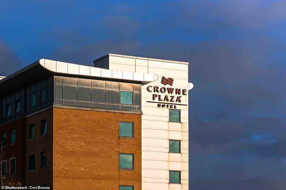 Das Crowne Plaza belegte mit einer beeindruckenden Bewertung von 78 Prozent den zweiten Platz nach dem Premier Inn.  Oben ist eine Birmingham-Ausgabe der Hotelkette