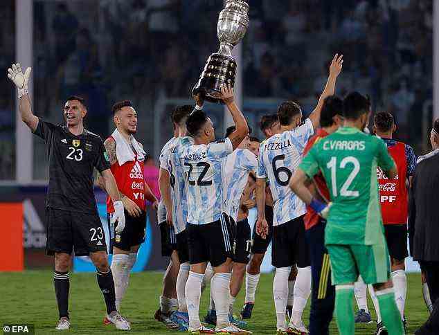 Argentinien feiert wegen Covid-19 gerade erst seinen Copa America-Sieg mit den Fans