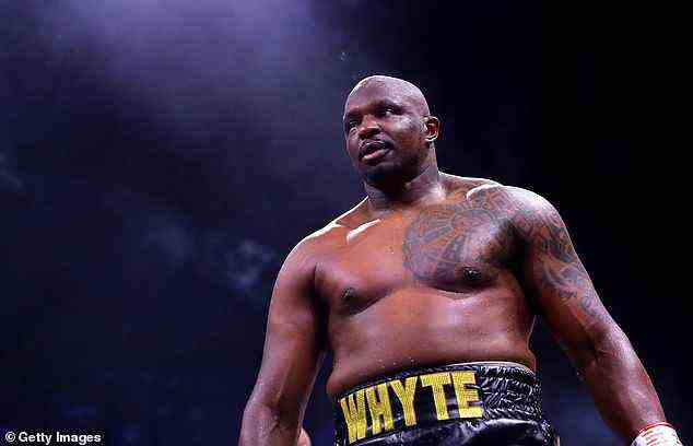 Fury wird im April seinen WBC-Weltmeistertitel im Schwergewicht gegen Whyte (im Bild) verteidigen