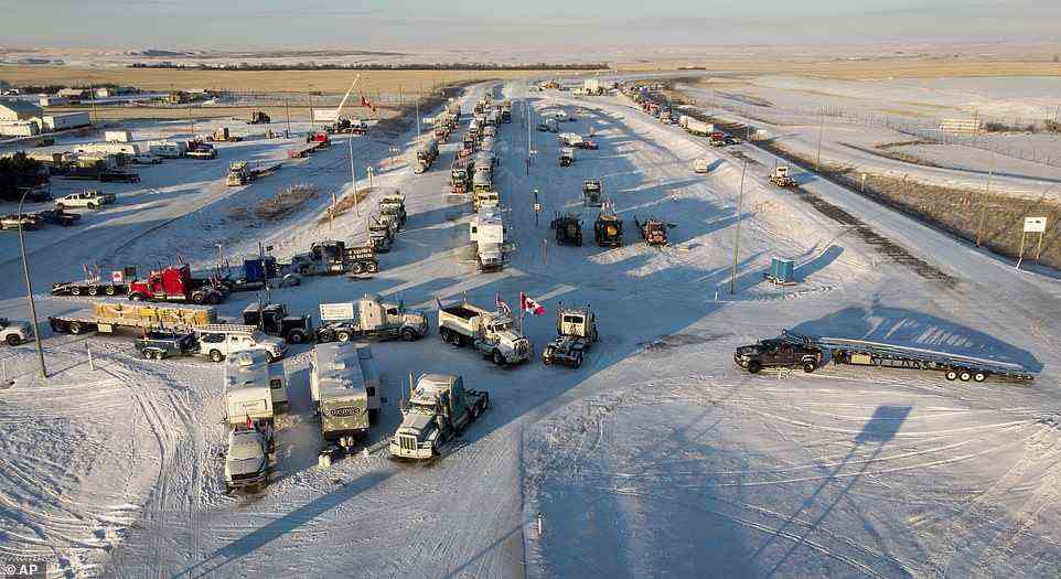 In southern Alberta, truckers are still blocking the Canada-U.S. border with Montana but there are signs of a move towards resolving the protest blockade