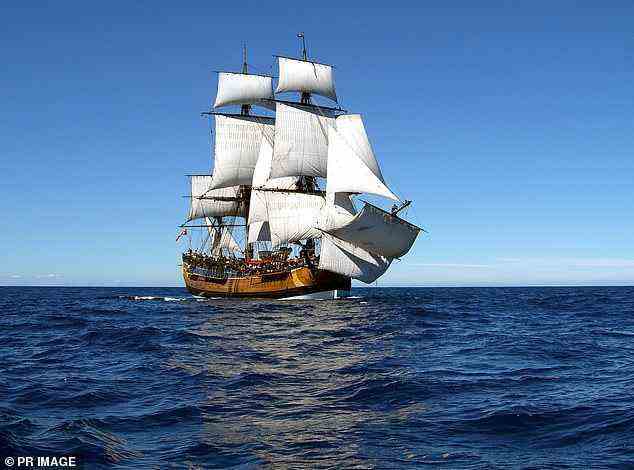 Die HMS Endeavour wurde in US-Gewässern gefunden, wo sie die letzten zwei Jahrhunderte verbracht hat.  Abgebildet ist das Nachbauschiff Endeavour