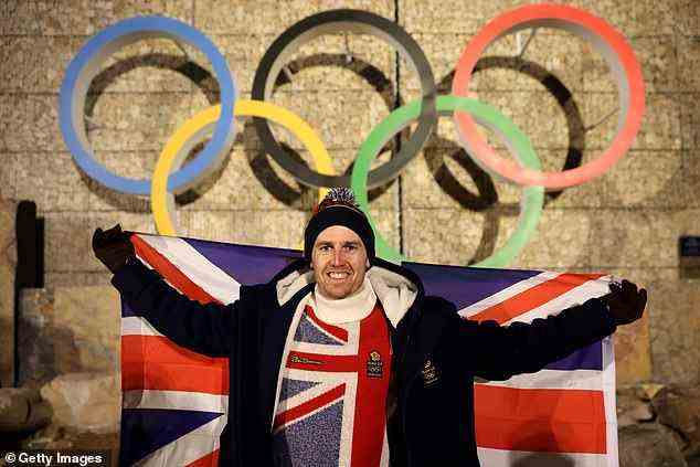 Der alpine Skifahrer Dave Ryding ist der andere britische Athlet, dem bei der Zeremonie die gemeinsame Ehre zuteil wird