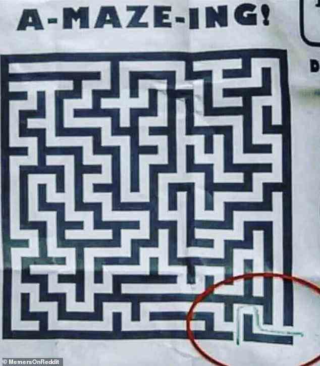 Die Person, die Labyrinthe entwirft, muss einen freien Tag gehabt haben, als sie dieses extrem einfache Puzzle durchschlüpfen ließ