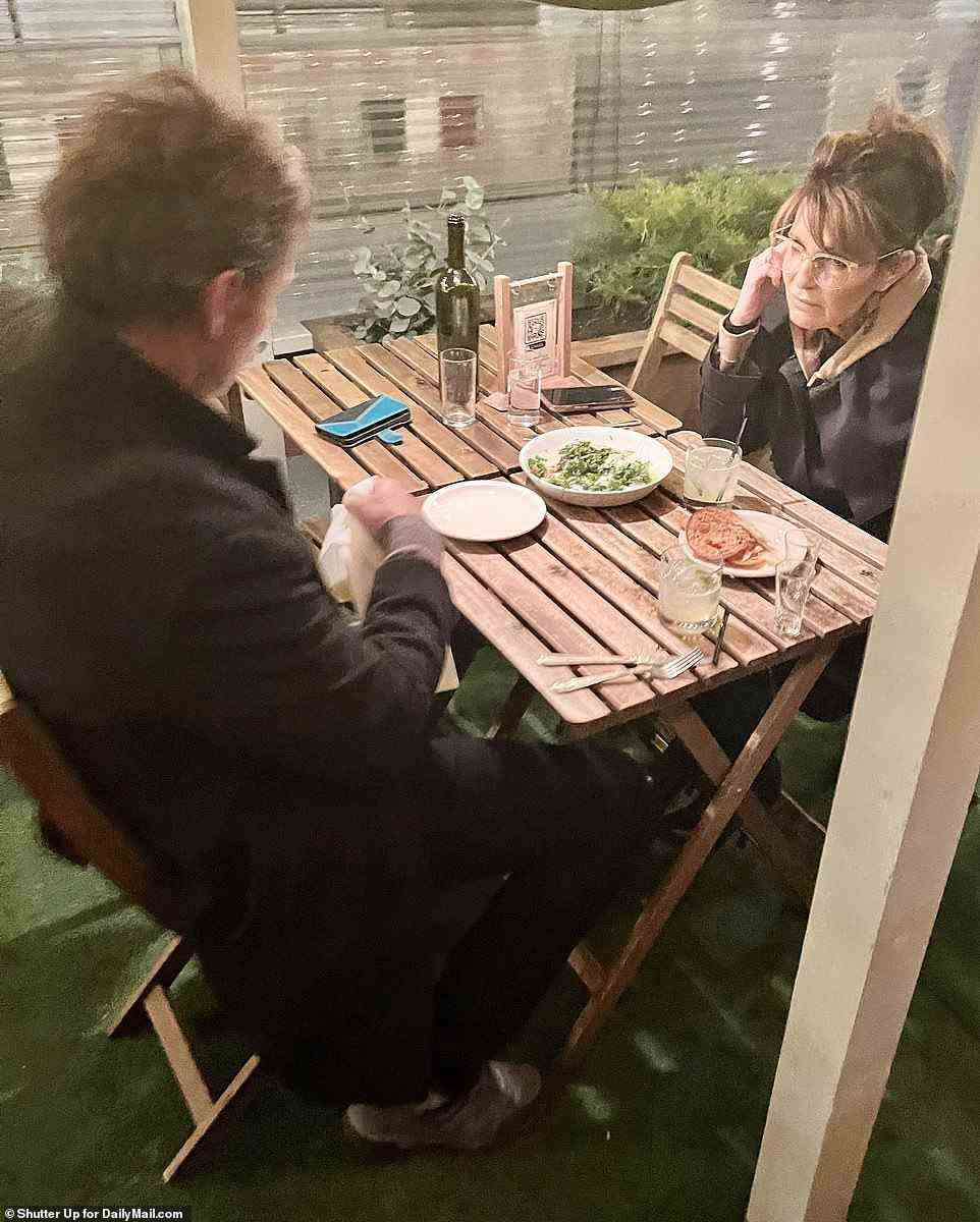 Palin and Duguay were later seen sharing a meal at the swanky Gelso and Grand restaurant in Little Italy