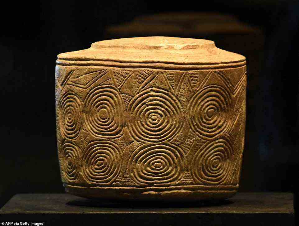 The 5,000-year-old Burton Agnes chalk drum is one of 430 objects and artefacts that are visible to the public from Thursday at the British Museum in London. They are part of the World of Stonehenge exhibition, which runs until July and tells the story of the famous Neolithic stone circle in Wiltshire