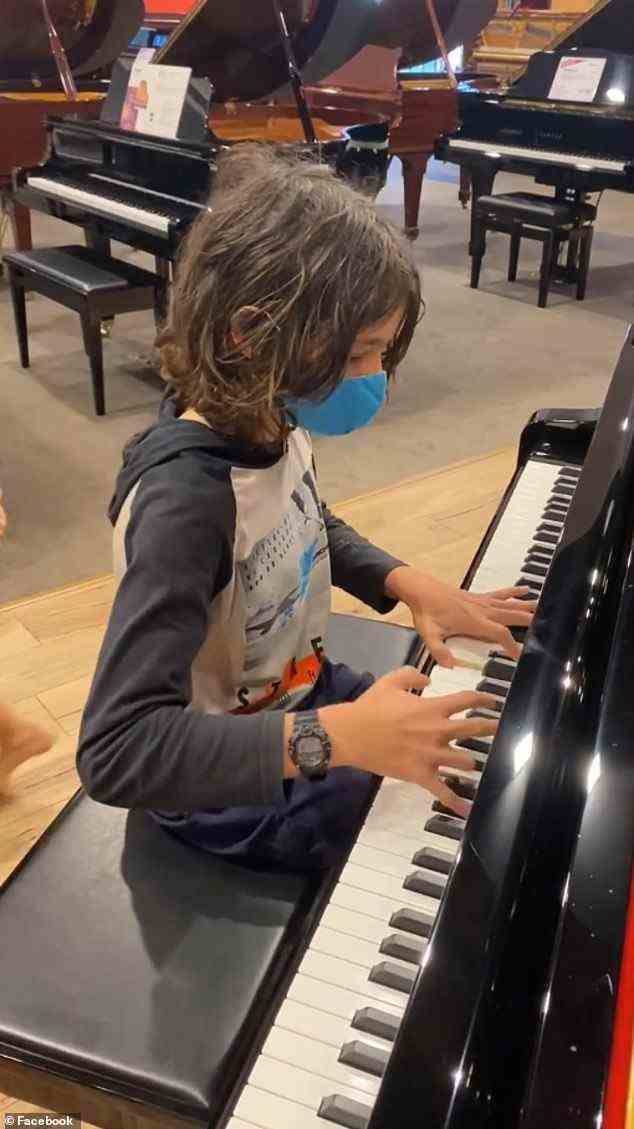 Tragisch: Der 12-jährige aufstrebende Pianist Kyan Pennell (im Bild) wurde auf tragische Weise auf dem Grundstück seiner Familie in Queensland getötet, nachdem er beim Versuch, ein Tor zu öffnen, gegen das Auto seines Vaters Ian gequetscht worden war