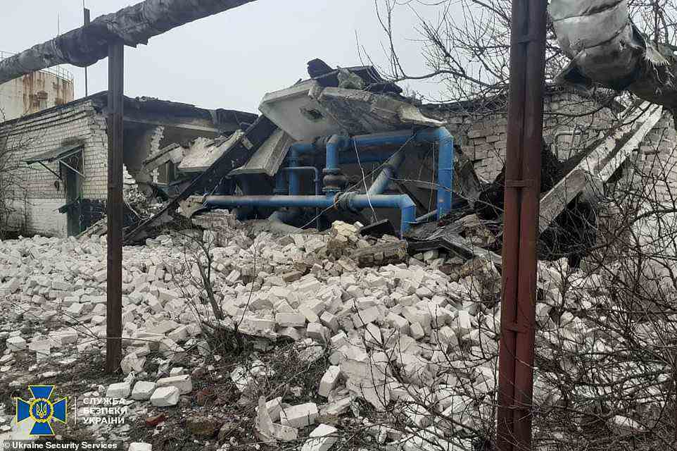 From Ukrainian Security Services: Today at about 9 am, the Russian forces fired on the village of Luhansk, one of the shells hit a kindergarten, and at that time there were children in it.According to preliminary data, no children were injured, but two teachers of the institution suffered minor injuries.