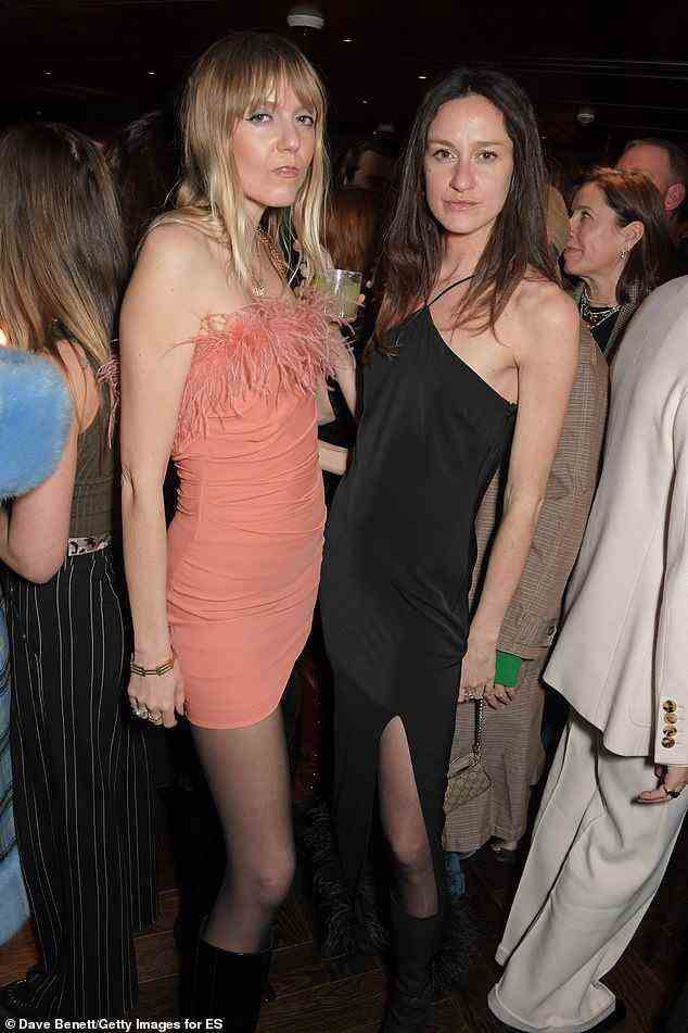 Posing up a storm: Jana Sascha Haveman and Laura Castro made sure all eyes were on them at the bash