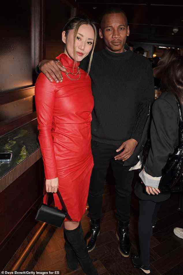 Close: Betty Bachz and Eric Underwood looked good together as they posed up a storm
