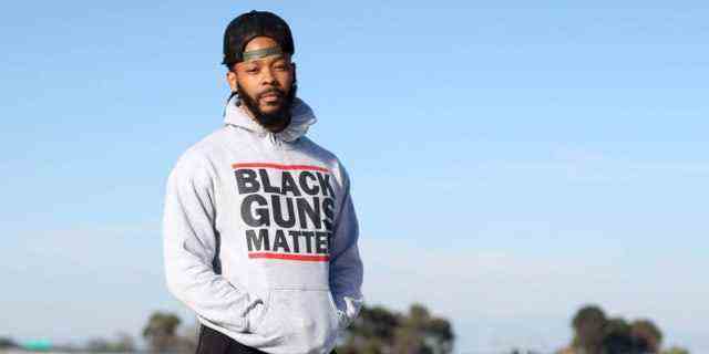 Maj Toure von Black Guns Matter ist am 1. Dezember 2016 in Los Angeles zu sehen. (Getty Images)