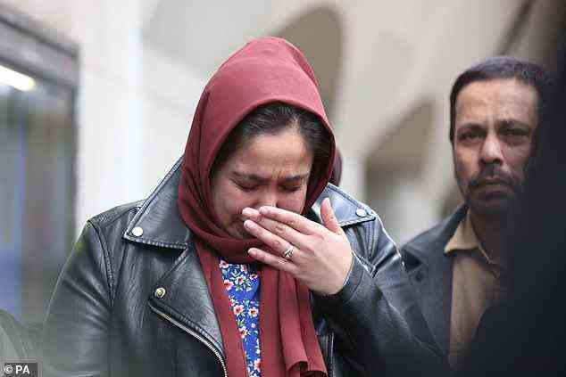 Speaking outside the Old Bailey on Friday, Ms Nessa's sister Jebina Islam (above) broke down in tears as told how the guilty plea was 'difficult to digest'