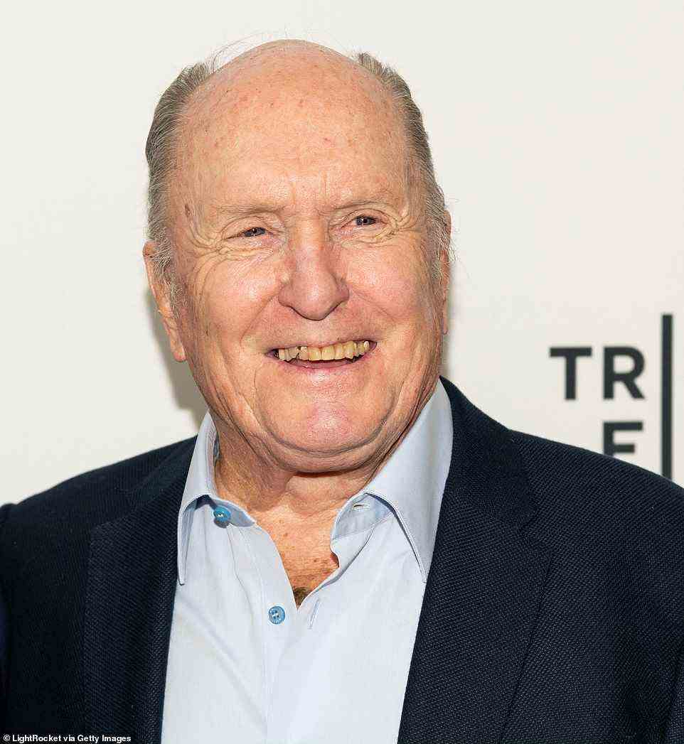 In 2005, Duvall was awarded a National Medal of Arts by President George W. Bush at the White House. In 2015, at age 84, he became the oldest actor ever nominated for the Academy Award for Best Supporting Actor. He is pictured in 2019