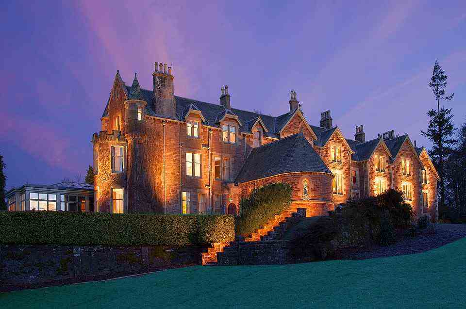 Cromlix sits in 34 secluded Perthshire acres, not far from Andy Murray's home town of Dunblane. The building extending outwards is the hotel's private chapel