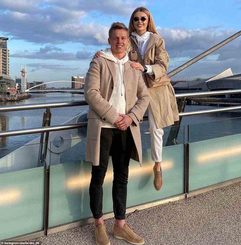 In August 2020, Oleks married TV-presenter and journalist Vlada, 26, after proposing at the Olympic Stadium in Kyiv with an elaborate heart shaped floral display