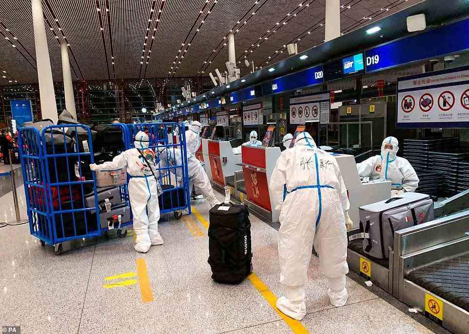 Covid is no longer a pandemic in the UK. Some countries have tried, like China, but they are in a semi-permanent state of lockdown. Pictured: Beijing airport after the 2020 Winter Olympics
