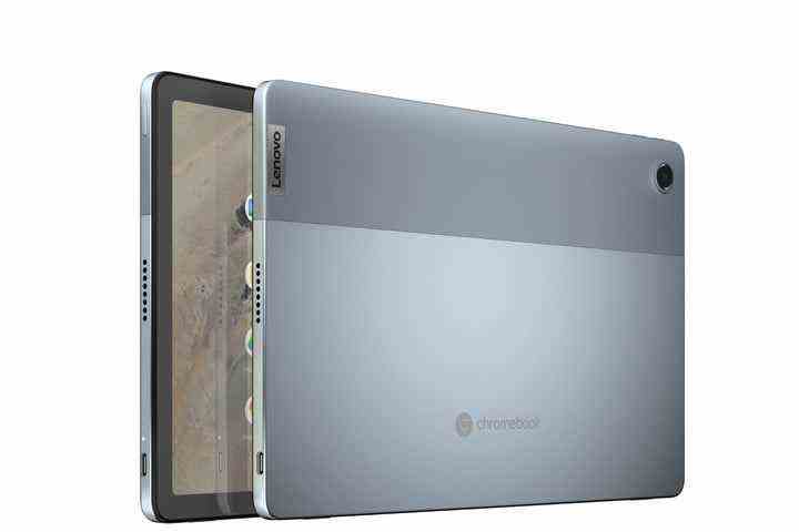 Vorder- und Rückseite des Lenovo IdeaPad Duet 3 Tablets.