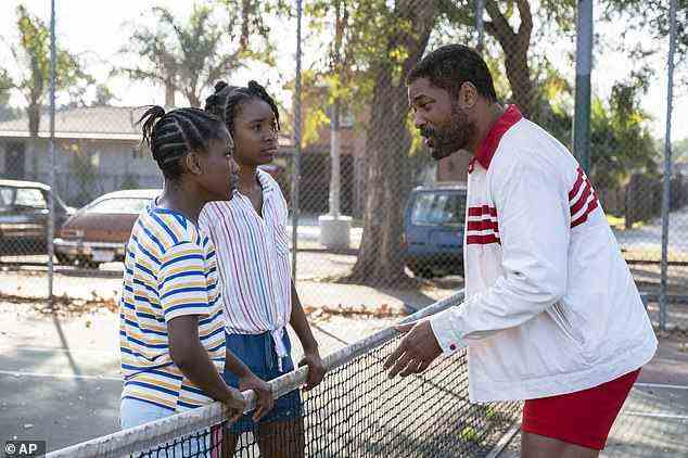 Lauded: Will has earned critical acclaim for his performance as Serena and Venus Williams' father Richard in the biopic