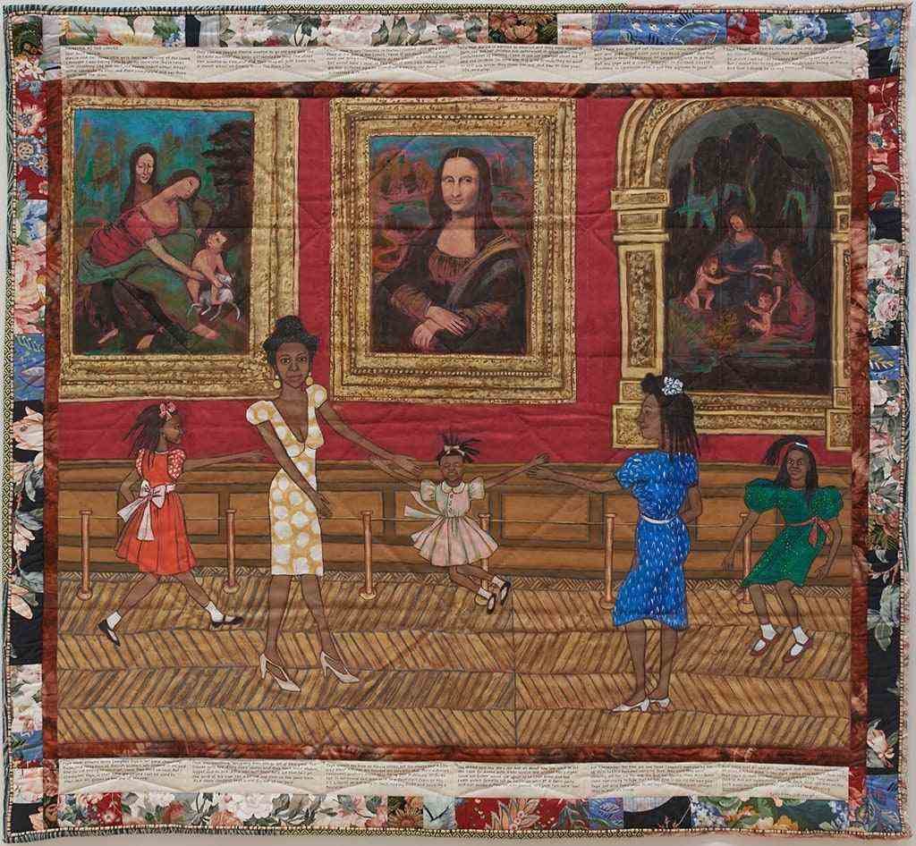 „Tanzen im Louvre The French Collection Part 1 1“ von Faith Ringgold.