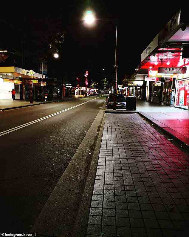 From 2014 to 2020 Kings Cross, which had been a haven for music fans, was hit by the infamous lockout laws (pictured, a deserted Darlinghurst Road)