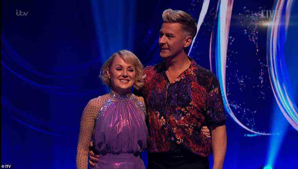Sent home: It was the end of the road for Sally Dynevor on Sunday night's Dancing On Ice as the Coronation Street star became the sixth celebrity eliminated from the competition