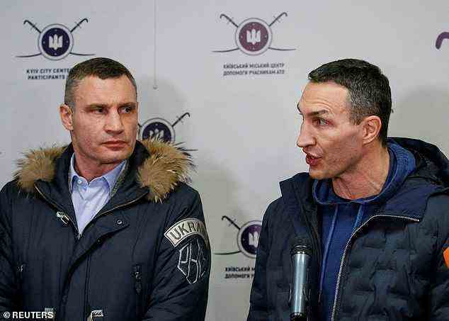 Die Brüder Vitali und Wladimir Klitschko haben ein emotionales Plädoyer für ein Ende des „sinnlosen Krieges“ gesendet